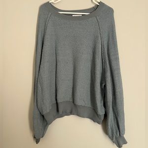 Daryl Ann Pink Lily - free people dupe, light blue size L sweater